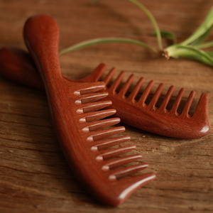 一念一物绿檀木梳