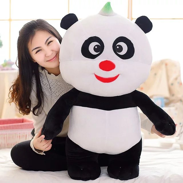熊猫和小鼹鼠同款毛绒公仔熊猫和和毛绒玩具小朋友儿童节生日礼物