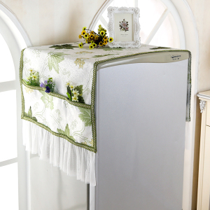单双开门布艺冰箱盖布