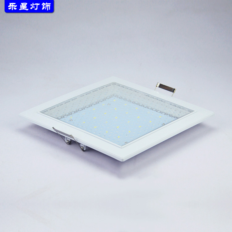 方形led厨卫灯嵌入式厨房灯阳台吸顶灯浴室灯具吊顶开孔22x22暗装价格
