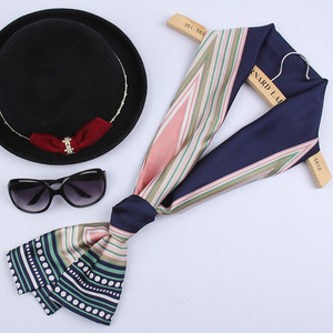 小丝巾春秋季百搭女士韩国领巾长款纱巾