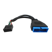 19针转9针 新机箱USB3.0转接线 9针转20pin USB3.0转USB2.0前置