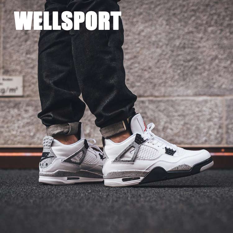 well运动 air jordan 4 aj4乔4白水泥篮球鞋 840606-836016-192