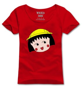 动漫 有大码 百搭 短袖t恤 男女款 t-shirt 卡通动漫 樱桃小丸子1