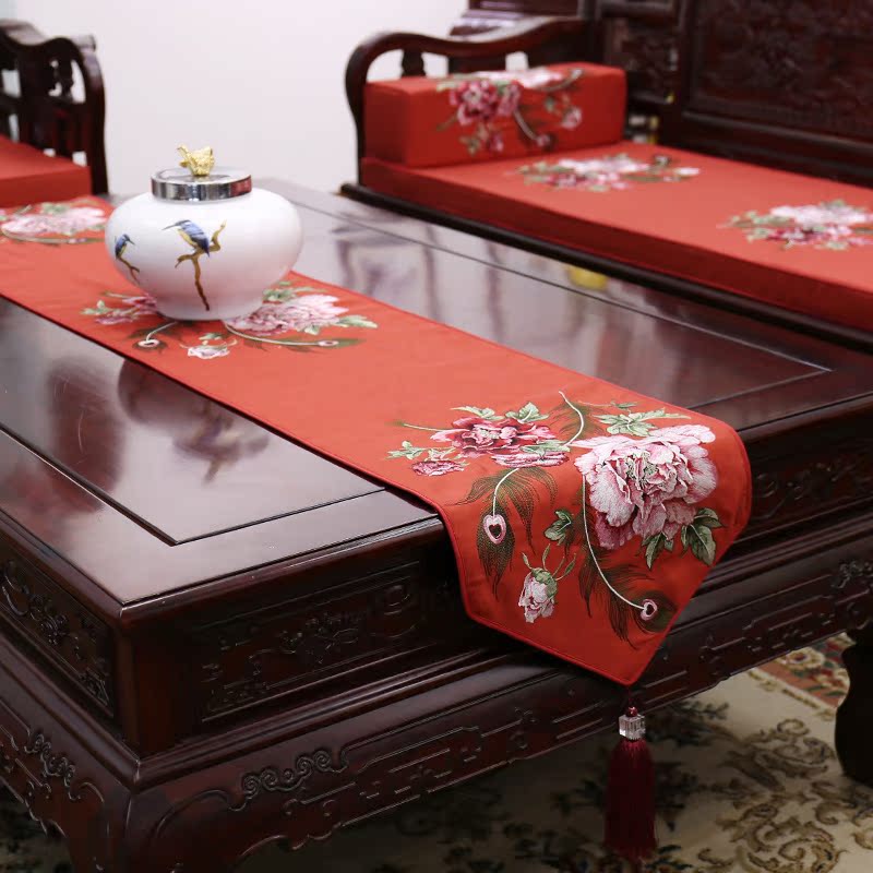 正品打折现代简约中式古典桌旗欧式奢华美式乡村餐桌布布艺茶几布床旗 原价338.00元 现价169.00元包邮抢购专卖店品牌专卖