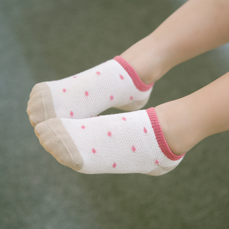 女童薄袜子夏季纯棉薄款3-5-7-9-10岁以上女孩中大童夏天儿童船袜