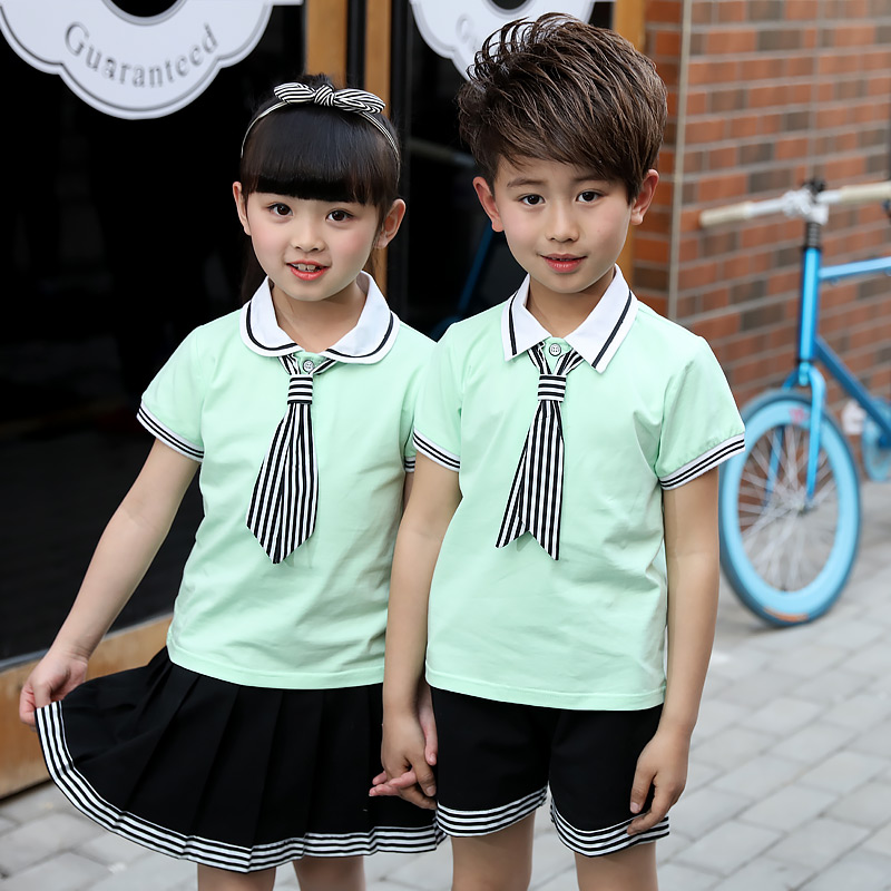 小学生校服短袖纯棉运动服套装夏装男女童儿童班服老师幼儿园园服