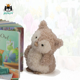 现货jellycat动物园系列little owl猫头鹰毛绒玩具柔软毛绒公仔