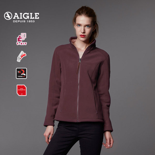 AIGLE 艾高 女士windstopper耐磨全拉抓绒衣 COURTE