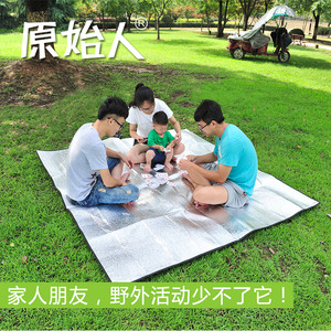户外用品沙滩垫子防水爬行垫加厚铝膜野餐垫防潮垫地垫爬爬垫单人