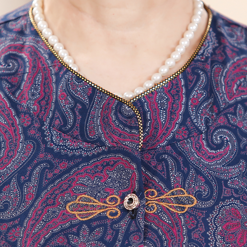 奶奶秋装套装60-70岁80中老年女装两件套长袖