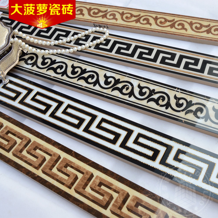 大菠萝 客厅波导线波打线 拼图边框线条瓷砖 800过道波导边框腰线