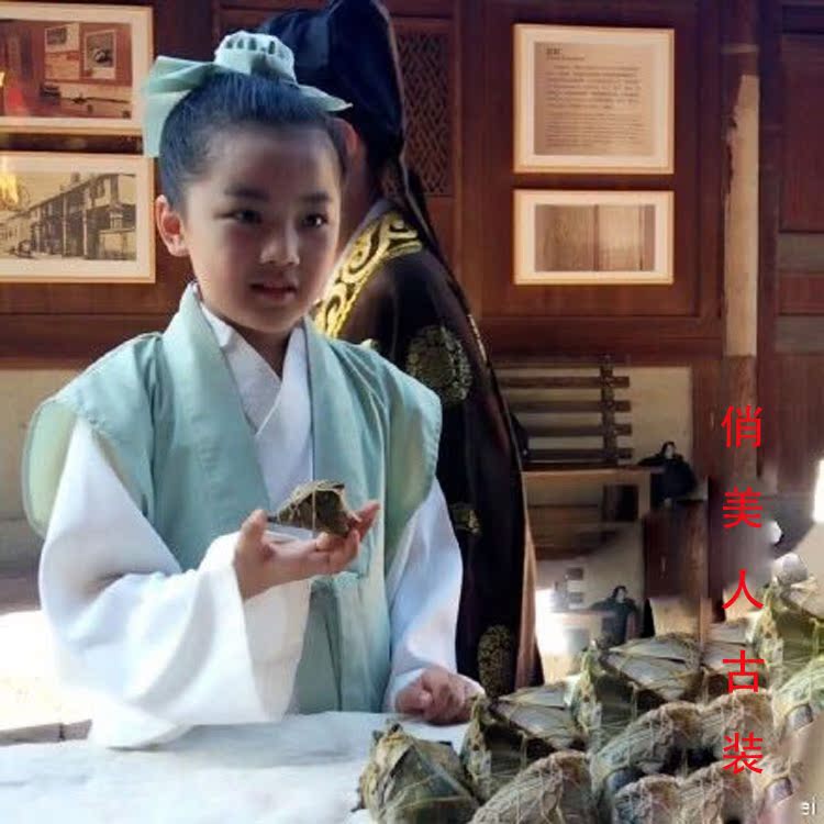 小戏骨白蛇传红色款 儿童版新白娘子传奇白素贞儿童演出服舞蹈服