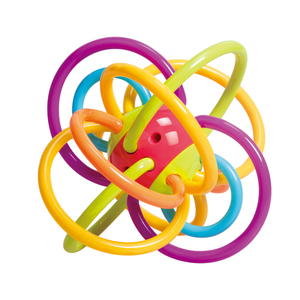 婴儿牙胶摇铃玩具0-3-6-12个月