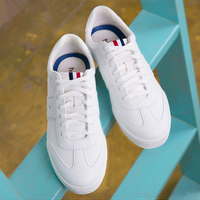 热风2016秋款小白鞋女皮面韩版学生百搭系带