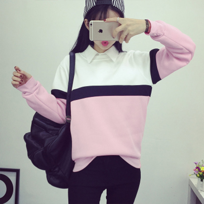 加厚卫衣女外套秋冬季学生闺蜜装学院风韩版套