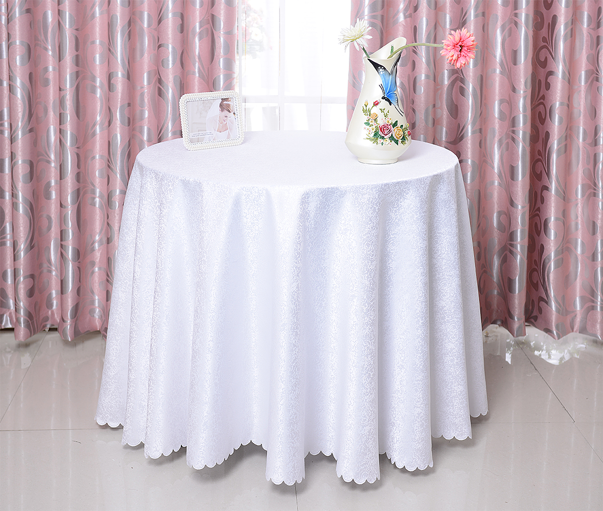 轻奢田园白色蕾丝桌布绣花布艺装饰台布茶几方桌野餐垫拍照背景布-阿里巴巴