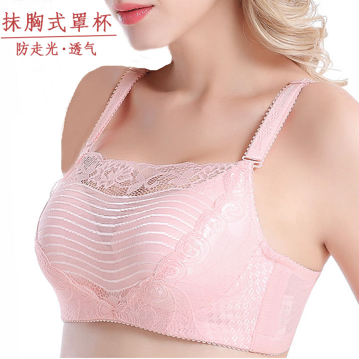 17夏季抹胸式文胸裹胸薄调整型收副乳小胸聚拢蕾丝防走光性感内衣