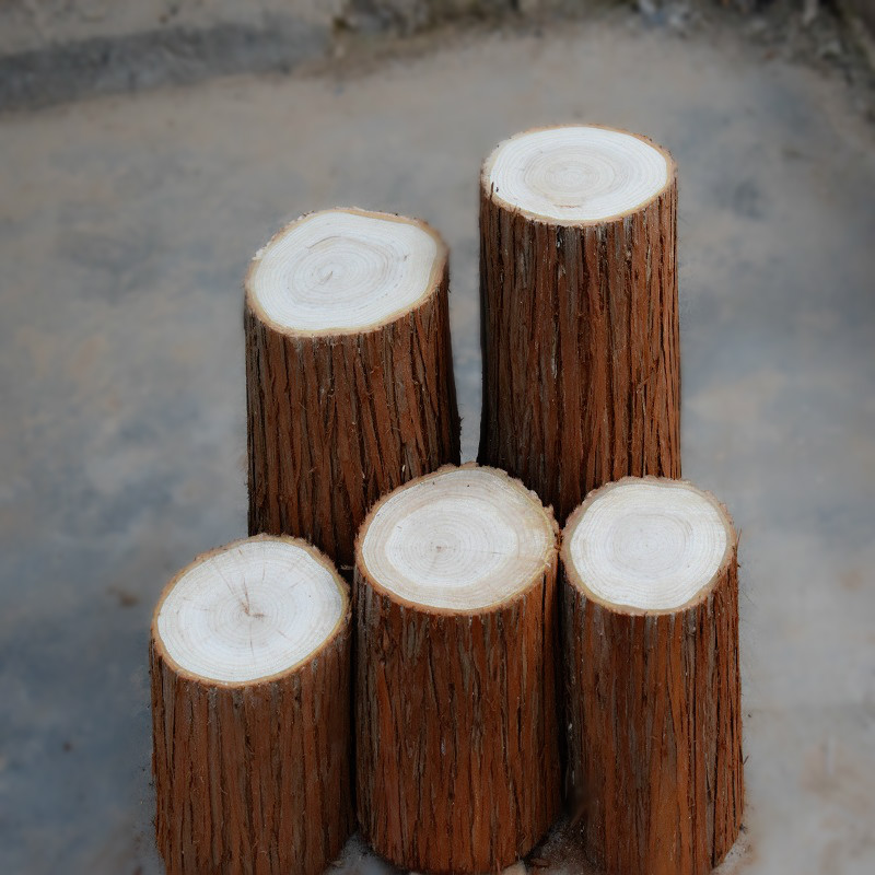原木头杉树建筑模型小木桩底座摆件树桩摄影拍