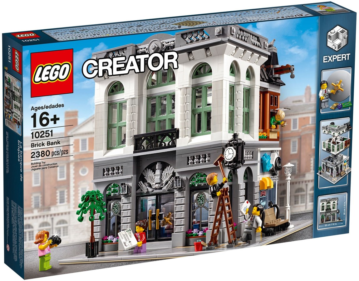 lego 10251 乐高创意百变高手砖块银行拼装塑料积木玩具精品收藏