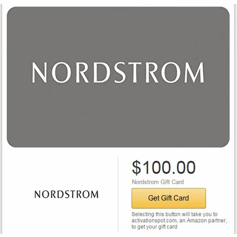 【暂缺】美国 nordstrom官网 nd礼品卡100美金 诺德斯特龙