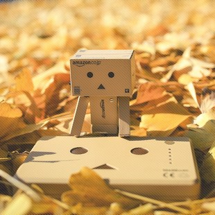 包邮danboard danbo纸箱人阿楞亚马逊公仔纸盒人手办模型动漫挂件