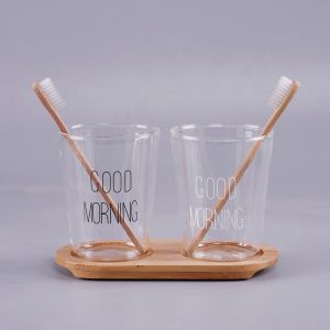 高硼硅杯子日式卫浴洗漱套装