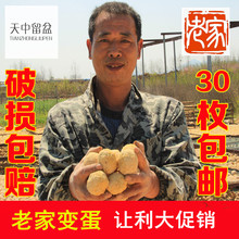包邮 农家自制河南特产鸡蛋变蛋溏心变蛋无铅皮蛋松花蛋鸡皮蛋30枚