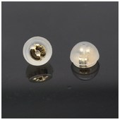 18K金硅胶耳堵耳迫G750塑胶金耳逼耳塞矽胶耳背 进口 正品