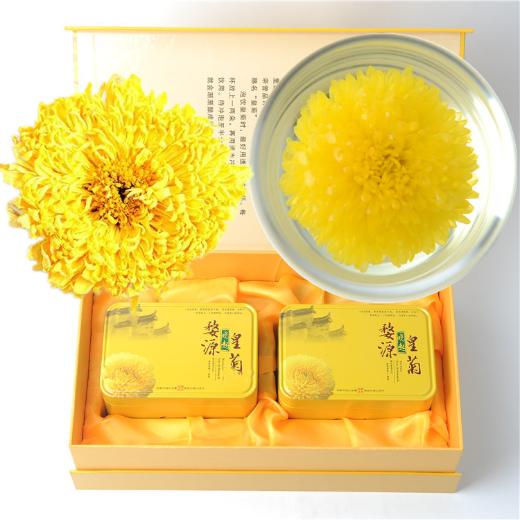 晓起大朵皇菊花茶清热去火一朵一杯特级江西贡菊徽州花草茶叶婺源