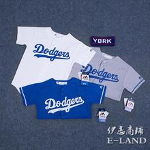T恤 情侣运动服休闲短袖 亲子装 棒球服道奇队Dodgers街舞蹈服儿童装