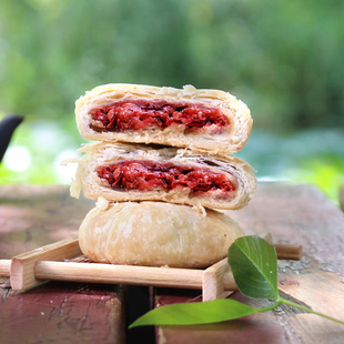 鲜花饼云南特产正宗玫瑰饼大理丽江酥礼盒装传统糕点零食中秋月饼