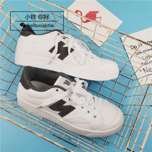 韩国ulzzang运动鞋女韩版街拍n字鞋原宿风帆布