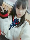 百搭撞色V领宽松甜美海军风毛衣女套头长袖 针织衫 秋季新款 韩版