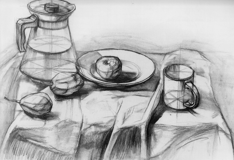 正版包邮 结构素描范本 组合静物结构素描范本(黄金典藏版5)
