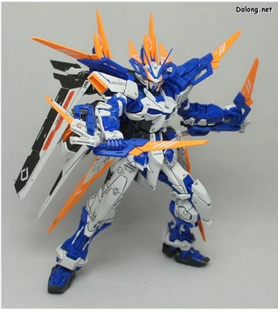 模玩街 万代mg 1/100 astray blue mbf-p03d 蓝异端高达蓝色机d型