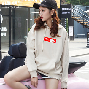 韩版宽松连帽卫衣