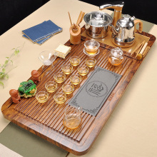 家用泡茶简约功夫守静枧毯炔璨韬茶杯 诚道整套全自动茶具套装