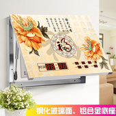 饰画带钟表万年历配电箱掀盖液压电闸盒遮挡无框画总开关 电表箱装