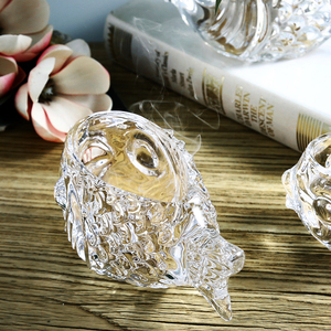 欧式花瓶玻璃透明创意鱼形水培绿萝花器桌面摆