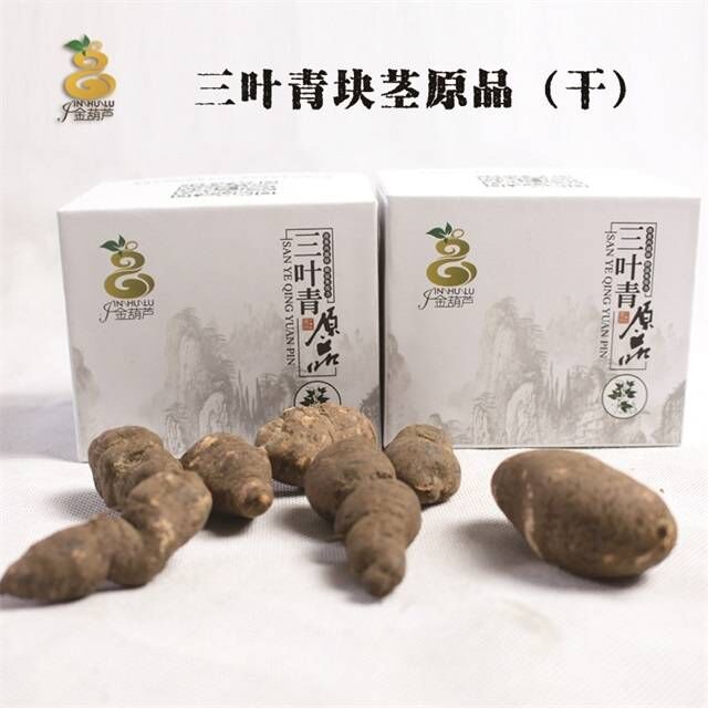 浙江金葫芦野生三叶青块茎原品干 金线吊葫芦 石猴子 丝线吊金钟