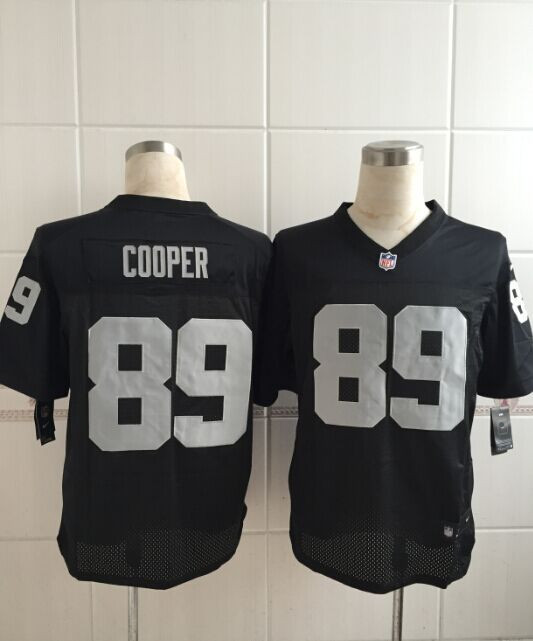 nfl橄榄球球衣 oakland raiders 奥克兰突袭者 89# cooper 精英版