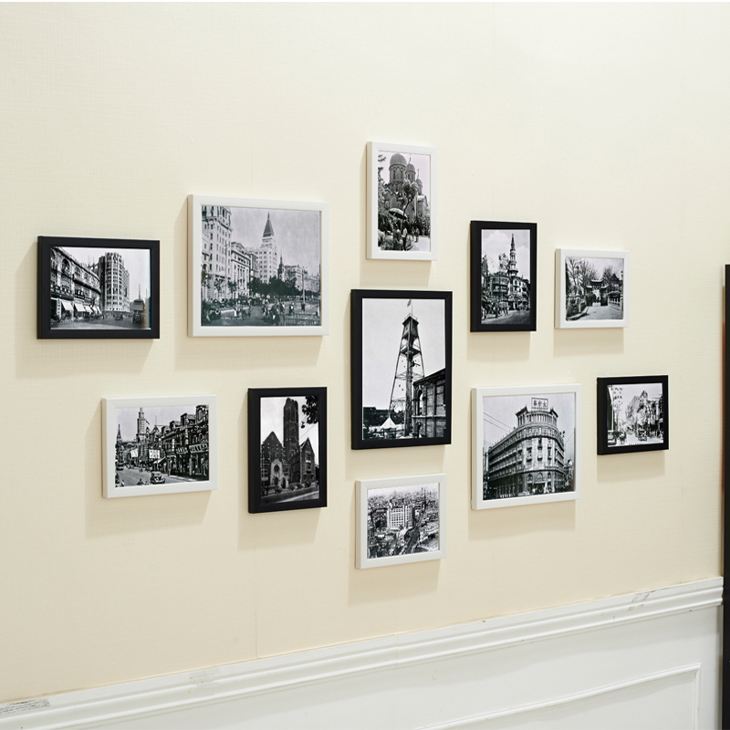 景宇11框简约欧式创意黑白组合照片墙客厅卧室相片墙相框墙挂墙