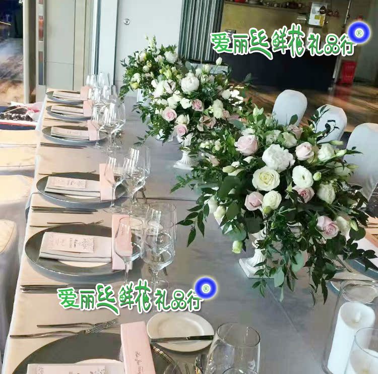 婚宴开幕式晚会酒会宴会高档桌花签到会议桌花吃饭台花同城速递