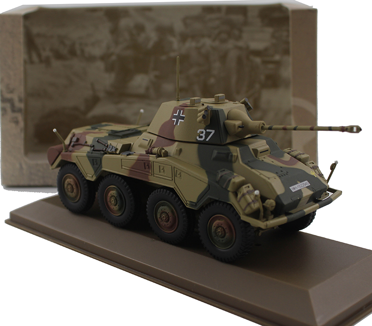 1:43 sdkfz 234/2 puma轮式装甲车坦克军事模型合金成品全新原包