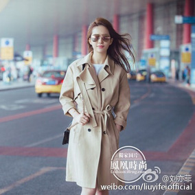 秋装新品复古休闲风衣外套女 汤唯明星同款宽