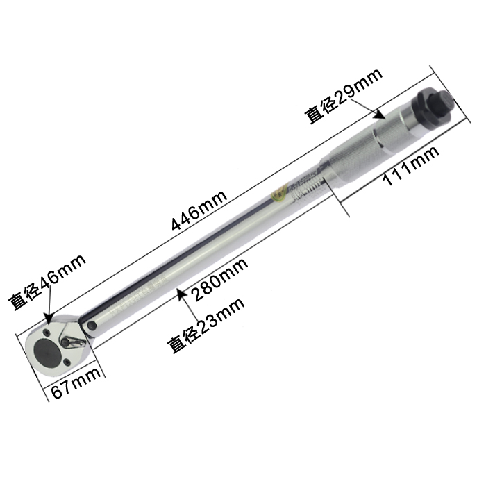 开拓 台湾制造1/2" 42-210nm预置式扭矩扭力扳手 套筒扳手 025864