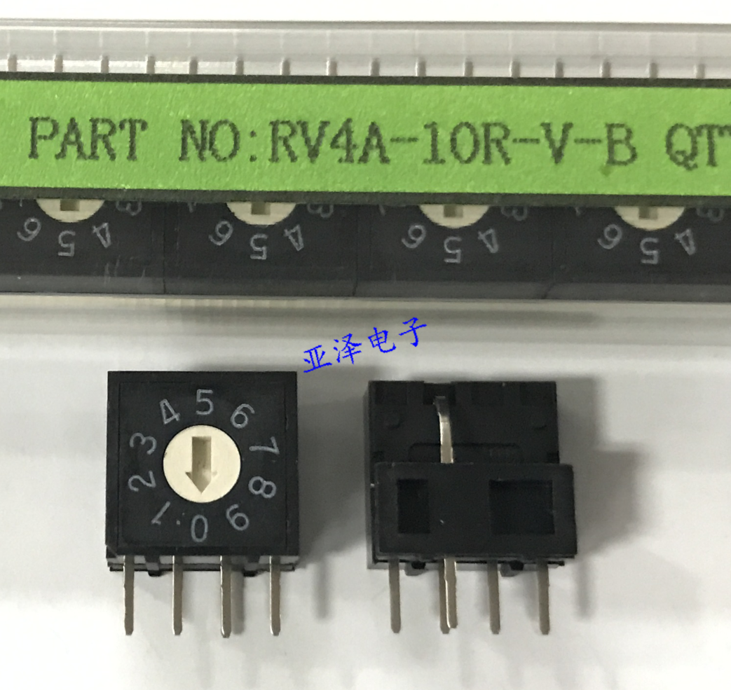 优质0-9旋转编码开关 拨码开关10位pcb编码开关8421c正码3:3