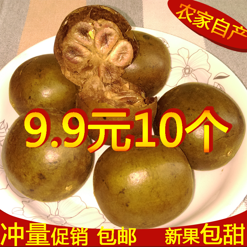 【冲量促销】广西特产桂林永福罗汉果茶包邮农家罗汉果中果10个