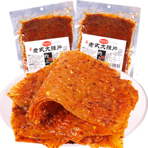 80后怀旧老式大辣片香辣豆皮